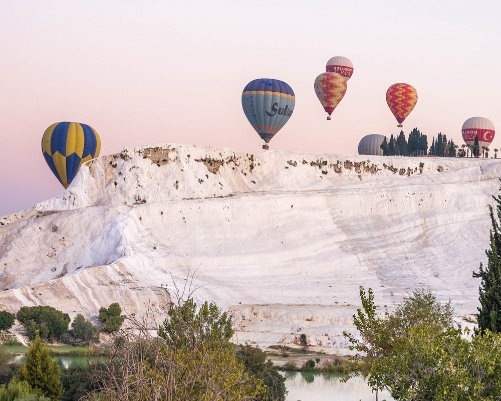 Balon na gorące powietrze Pamukkale